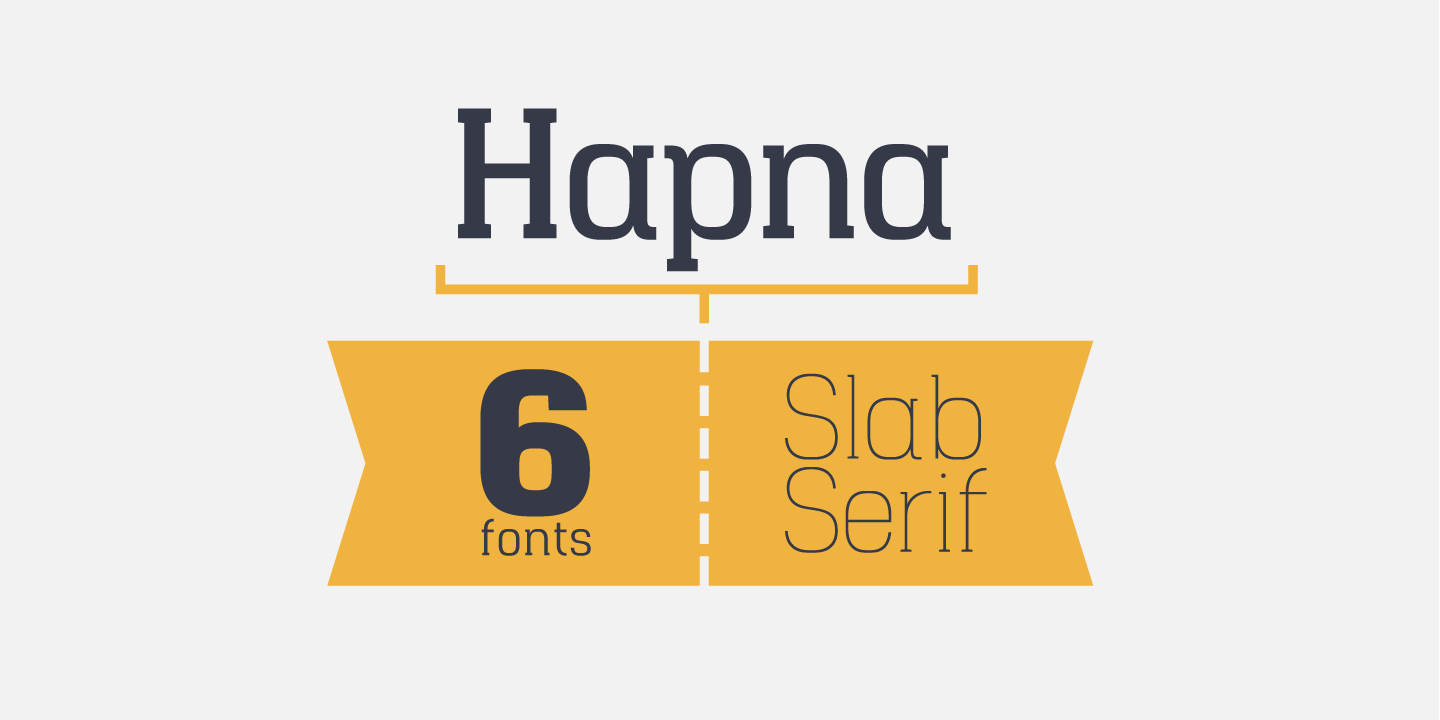 Шрифт Hapna Slab Serif